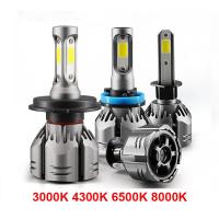 Led H7 H4 H11 Light Bulbs On Cars 12000Lm 9005 Hb3 Lamps 72W 9006 Hb4 3000K 4300K 6500K 8000K Fog Lights H8 H9 Led Headlamps 12V Bulbs  LEDs  HIDs