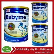 Sữa Babyme Gold,Grow, số 1,2,3 900g Date 2023