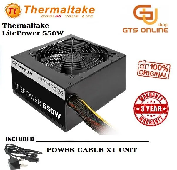 Thermaltake Litepower 550W (230V) Power Supply | Lazada