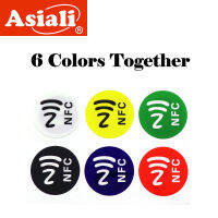 6 NFC Stickers Self-adhesive Electronic Tags Compatible with Nfc Mobile Phone 213 Chip Color