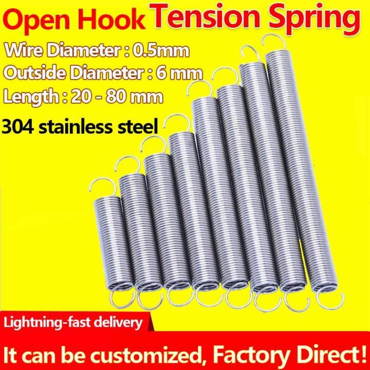 Stainless Steel Tension Spring Helical Extension Spring Wire Diameter 0 ...