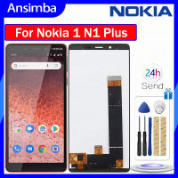 Ansimba หน้าจอ LCD เดิมสำหรับ Nokia 1บวกหน้าจอ LCD ดิสเพลย์หน้าจอสัมผัส Nokia 1แทนการประกอบสำหรับพร้อมจอแสดงผล TA-1130 TA-1111 TA-1123 TA-1127 TA-1131เครื่องมือฟรี