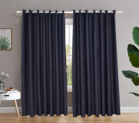 1 Panel Blackout Curtains Thermal Insulated with Grommet Curtains for Bedroom