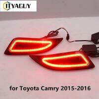 2 X เบรครถไฟท้ายบาร์หลังไฟสำหรับโตโยต้า Camry 2015-2016