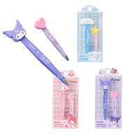 Sanrioed Anime Cute Girl Heart Tweezers Eyelash Curler Kawaii My Melody Kuromi Cinnamoroll Eyebrow Clip Set Women