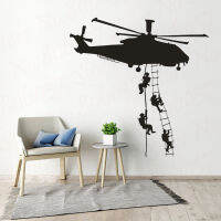 Militari Elicotteri Wall Stickers Decorazione a Casa Militari Living room Bedroom Mural Decoration WL1187