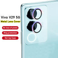 เคสกลิตเตอร์ตัวปกป้องกล้องถ่ายรูปฟิล์มสำหรับ Vivo V29 V27 5G เคส Vivo V27 Pro เลนส์ใสแก้วป้องกันฝาหลัง