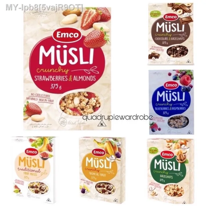 lauch promo EMCO Musli Crunchy 375G 750G Healthy Cereal Breakfast High