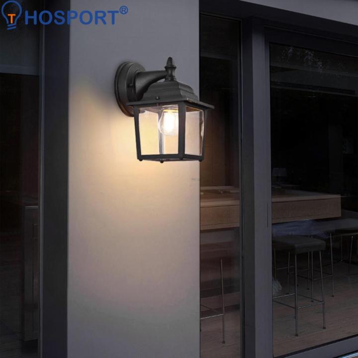 retro-e27-wall-lamp-outdoor-waterproof-corridor-pathway-glass-lantern-light-sconce-courtyard-villa-garden-balcony-lighting