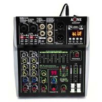 A-ONE รุ่น A-402-DSP มิกเซอร์ เอฟเฟกแท้ MIXER 4CH ปรับแต่งเสียง ผสมสัญญาณเสียง 4ช่อง มีบลูทูธ Bluetooth USB EQ EFF 99dsp 24Bit