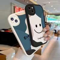 Lambskin + เคสโทรศัพท์ TPU สำหรับ iPhone 14 12 12 12 12 Pro Max 14 Plus หนัง PU อ่อนนุ่มป้องกันกล้องเต็มรูปแบบยิ้มเคสโทรศัพท์มือถือกันกระแทก