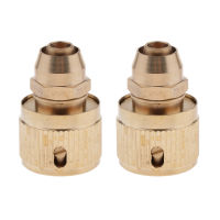 Flameer 2 Pcs 3/8" Outdoor Garden Tap Car Washing Hose Quick Connector Brass Adaptor