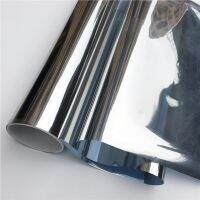 Silver One Way Mirror Window Film Tint Self-Adhesive Reflective Privacy Glass Tint Heat Control For Building Office Balcony