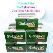 Combo 5 hộp - Viên bổ não Ginkgo 600 tăng cường trí nhớ