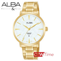 Alba Ladies นาฬิกาข้อมือผู้หญิง สายสแตนเลส รุ่น AH7W72X1 (สีเงิน / หน้าปัดขาว)