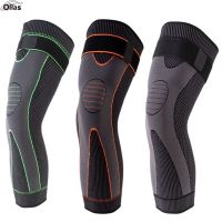 Anti-Slip lengthen Knee Pad Long Leg Sleeve Bandage Compression Knee Brace Running Sports Warmth Leg Elastic Knee Protector