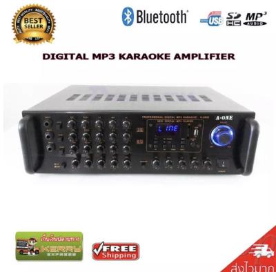 SHENG SHOPA-ONE เครื่องขยายเสียง คาราโอเกะ Power Amplifier Karaoke BLUETOOTH USB MP3 SD CARD มีบลูทูธ รุ่น K-2000