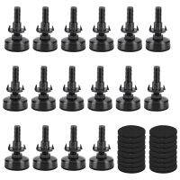 16PCS Adjustable Furniture Leveling Feet, Adjustable Leg Levelers for Cabinets Sofa Tables Chairs Raiser, 3/8Inch-Thread