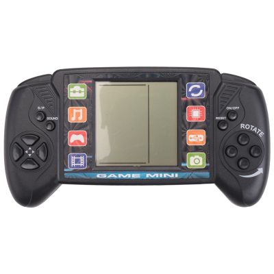 Pocket Handheld Video Game Console 3.5in LCD Mini Portable Brick Game Player with Built-in 23+26 Games (Black)