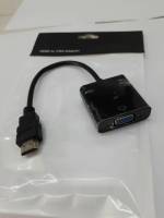 สายสัญญานภาพCABLE HDMI TO VGA สายแปลงสัญญาน ตัวแปลงจอ สายสัญญานภาพ เป็นสายสั้น ใช้แปลงเครื่อง HDMI ไปหาจอ VGA ภาพชัด สัญญานดี