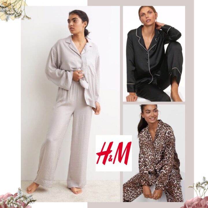 HM H&M Pajamas Long Set SATIN Lazada Indonesia