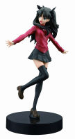 Fate Stay Night Action Figure ชุดนักเรียน Tohsaka Rin Scenery 18Cm