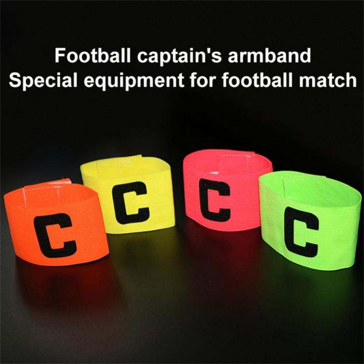 c-shaped-logo-football-captain-armband-customizable-anti-drop-elastic-tape-wound-armband-adjustable-protective-armband-special-adhesives-tape