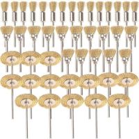 45 PC Brass Wire Wheel Brushes Wire Brushes Set for Accessories Rotary Tools Polish Clean Paint Tools Accessories