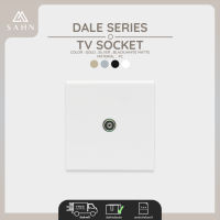 *New Arrival* White Matte Minimal Style TV Socket ปลั๊ก [SAHN] ชุดเต้ารับโทรทัศน์ 1 ช่อง รุ่น Dale (D15) สีขาวแมตช์ ดีไซน์สวย ทันสมัย สไตล์มินิมอล