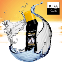 Kirakote Classic White 75 ml น้ำยาทาผิวรองเท้าผ้าใบ/หนัง/ยางสีขาว หัวฟองน้ำสะดวกปกปิดสีเก่าเหลืองคราบเปื้อนกลับมาดูใหม่ ฟรีฟองน้ำหุ้มผ้าขนแกะ