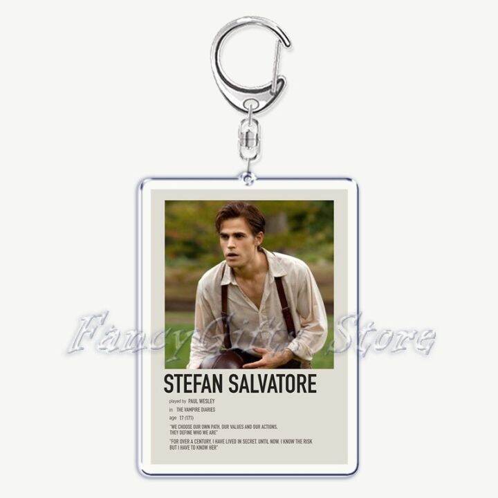 the-vampire-diaries-tv-keychain-for-accessories-bag-rectangle-pendant-key-chain-ring-damon-elena-stefan-keychains-jewelry-gift-key-chains