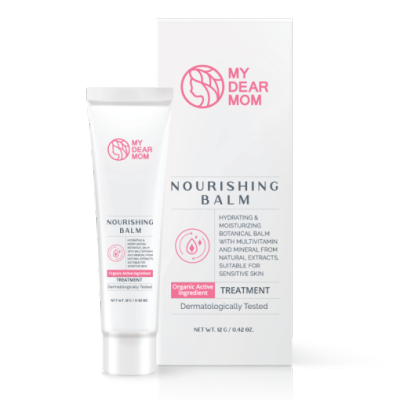 MY DEAR MOM – NOURISHING BALM  บาล์มทาริมฝีปากและหัวนม  บาล์มแก้ปากแห้ง บาล์มบำรุงปาก