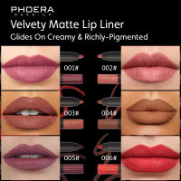 Iomlss PHOERA ดินสอเขียนขอบปาก13สีกันน้ำกันเหงื่อลิปไลเนอร์ทนต่อการแต่งหน้ากันน้ำและมีหลายสีให้เลือกสำหรับริมฝีปากอวบอิ่มริมฝีปากแบบพกพาลิปสติก