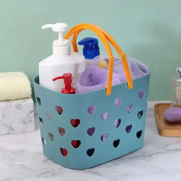 Plastic Storage Hanging Baskets Bathroom Washing Toiletries Shower  Organizer.^~