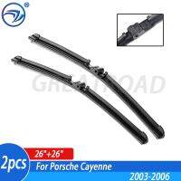 Wiper Front Wiper Blades For Porsche Cayenne 2003 2004 2005 2006 Windshield Windscreen Window 26"26" Left Hand Drive