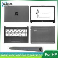 Coque arrière/lunette avant/charnières/repose-paume/boîtier inférieur gris pour ordinateur portable HP Pavilion 14-cm 14-CK 14-DG 240 G7 245 246 G7