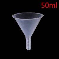 【CW】 50ml 1/2 quot; Mouth Dia Laboratory Funnel transfer perfume Plastic Filter Chemistry