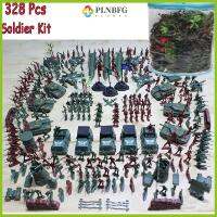 PLNBFG โมเดลฉากใน Tentara Mainan ของผู้ชายจรวดเป็นของขวัญสำหรับเด็กผู้ชาย328ชิ้น