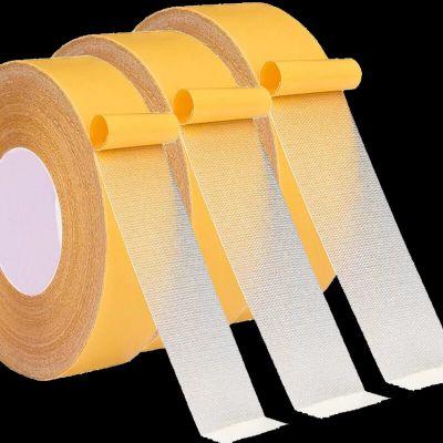 Double Sided Cloth Base Tape Strong Sticky Mesh Glue Waterproof High Viscosity Glass Grid Fiber Carpet Translucent Adhesive Tape Adhesives  Tape