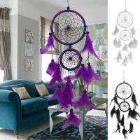 Feather Dreamcatcher สำหรับห้องนอนห้องนั่งเล่น Dream Catcher Handmade Feather ลูกปัดแขวน Dreamcatcher แขวนผนัง Elegant Dream Catcher Dream Catcher สำหรับหน้าต่างระเบียง