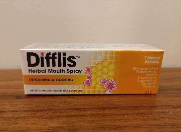 Difflis Herbal Mouth Spray 15 ml. Relieve sore throat, cough and mouth