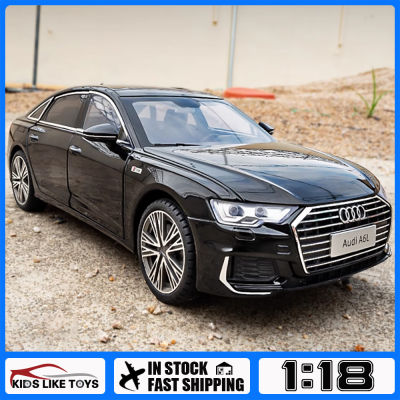 KLT 1:18 Audi A6L รถบรรทุกโมเดลรถยนต์ของเล่นอัลลอยโลหะ Diecast สำหรับยานพาหนะ Kids Toys งานอดิเรก