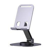 Phone Desk Holder Foldable Metal Phone Stand Adjustable Height Tablet Holder 360 Degrees Rotatable Stable Anti-Slip Mobile Stand For Dorms Living Rooms Homes Bedrooms typical