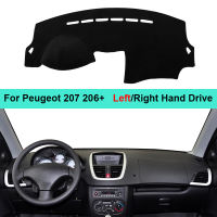 Car Dashboard Cover Car Dash Mat For Peugeot 207 206 Auto Sun Shade DashMat Anti-UV Anti-sun Rug Pad Cushion