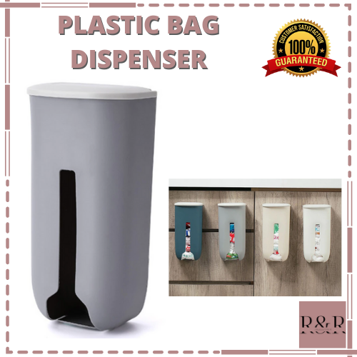 Plastic Bag Holder Kitchen Grocery Plastic Bag Storage and Dispenser for Plastic Bags, Easy Wall