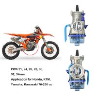 กำลังไอพ่นคาร์บูเรเตอร์ PWK 24 26 28 30 32 34มม. สำหรับ YZ80 YZ85 CR85 KX85 KX100 2T 4T 80Cc 100Cc 200Cc 125Cc