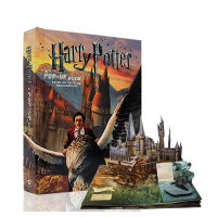 [] original Harry Potter pop up book Harry Potter 3D pop-up game toy book hand cut magic creative gift book owners English story book