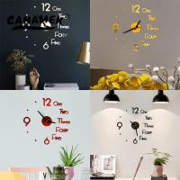 ZZOOI 2022 Modern 3D Big Size Wall Clock Mirror Sticker DIY Brief Living Decor Meeting Room Wall Clock Silent Acrylic Digital Clock