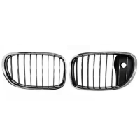 1Pair Front Radiator Kidney Grille 51137295299 51137295300 Replacement Parts Accessories for BMW 7 Series F01 F02 2008-2015 Mid-Net Grill Trim Cover