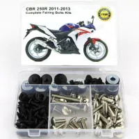 Fit For Honda CBR 250R CBR250R 2011 2012 2013 Motorcycle Full Fairing Bolts Kit Clips Nuts Body Screws Fasteners Steel